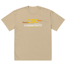 Load image into Gallery viewer, Community CEO Oversized faded t-shirt
