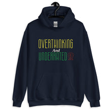Load image into Gallery viewer, Overthinking and Underrated Unisex Hoodie
