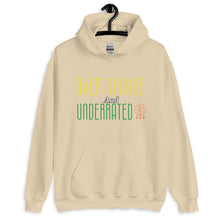Load image into Gallery viewer, Overthinking and Underrated Unisex Hoodie