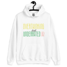 Load image into Gallery viewer, Overthinking and Underrated Unisex Hoodie