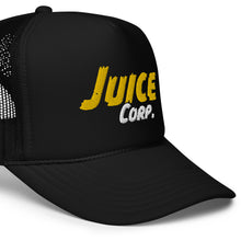 Load image into Gallery viewer, Juice Corp. Yellow logo Foam trucker hat