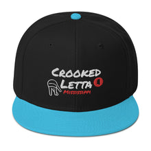 Load image into Gallery viewer, Crooked Letta Snapback hat
