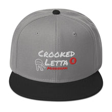 Load image into Gallery viewer, Crooked Letta Snapback hat