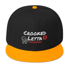 Load image into Gallery viewer, Crooked Letta Snapback hat