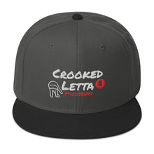 Load image into Gallery viewer, Crooked Letta Snapback hat
