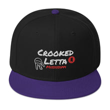 Load image into Gallery viewer, Crooked Letta Snapback hat
