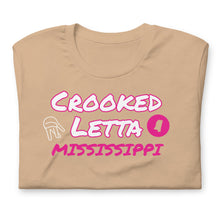 Load image into Gallery viewer, Crooked Letta Pink logo Unisex t-shirt
